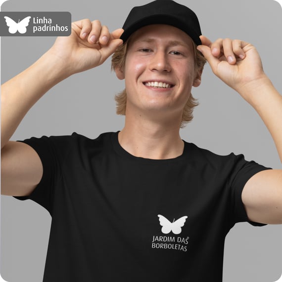 Camiseta Masculina Quality – Jardim Das Borboletas 