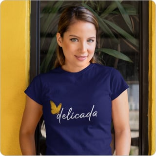 Nome do produto Camiseta Feminina Baby Long Quality – Delicada 