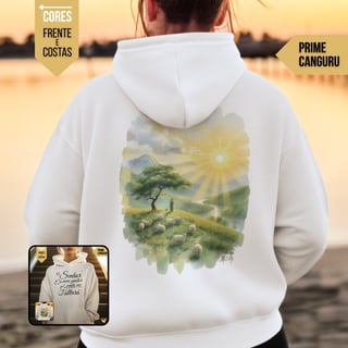 Nome do produto O Senhor é o meu pastor - Moletom Prime Canguru