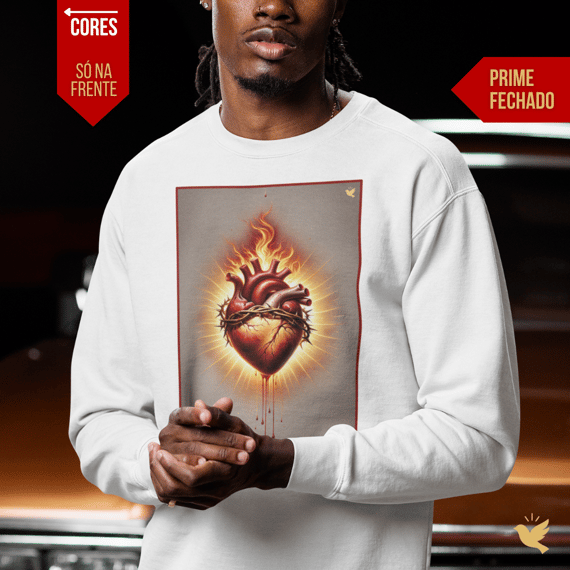 Sagrado Coração - Moletom Prime Fechado