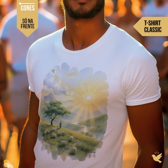 O Senhor é o meu pastor - Imagem - T-Shirt Classic