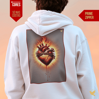 Nome do produto Sagrado Coração - Moletom Prime Com Zíper