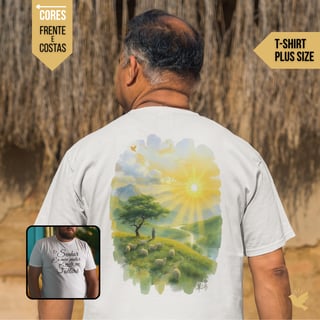 Nome do produto O Senhor é o meu pastor - T-Shirt Plus Size