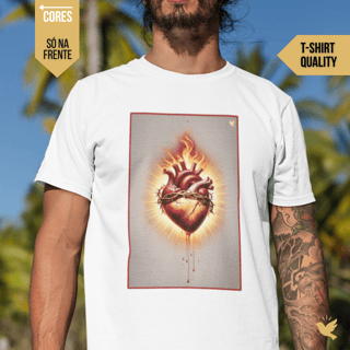 Sagrado Coração - T-Shirt Quality (frente)