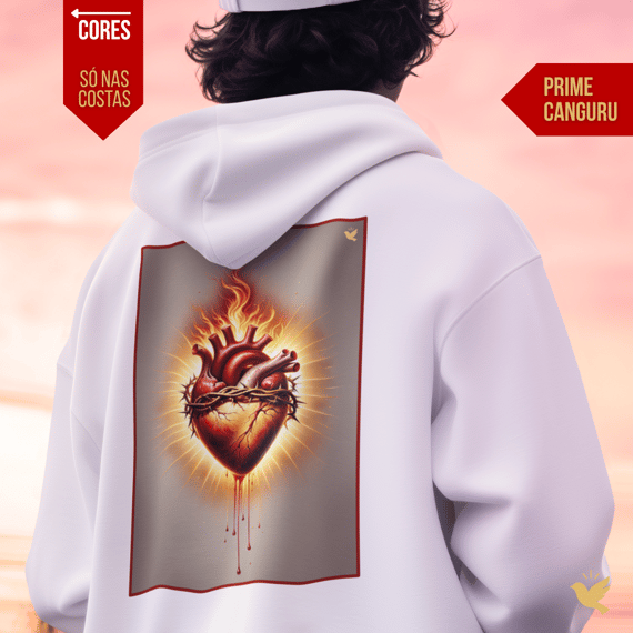 Sagrado Coração - Moletom Prime Canguru