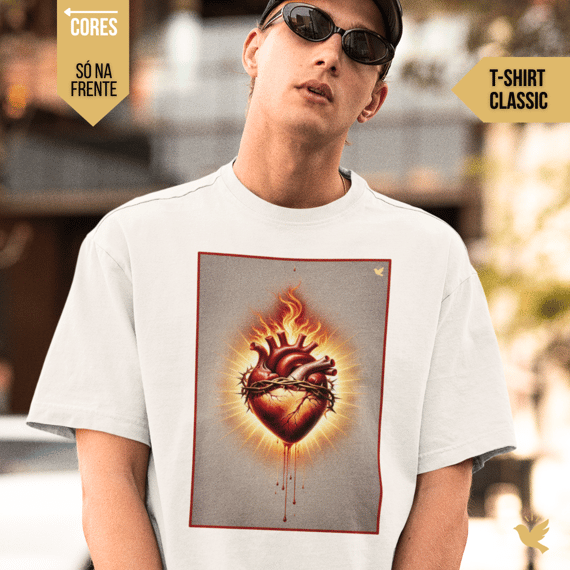 Sagrado Coração - T-Shirt Classic (frente)