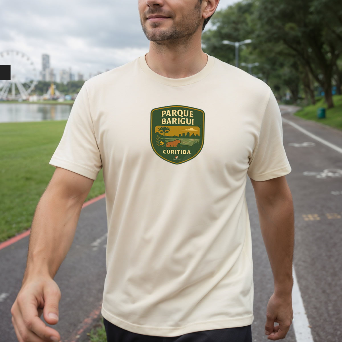 Nome do produto: Camiseta Masculina Parque Barigui | Linha Prime Curitiba