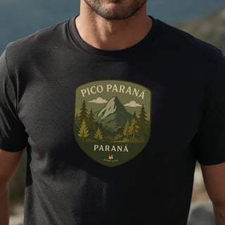 Camiseta Masculina Pico Paraná Prime | Montanhismo Premium
