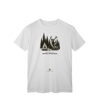 Nome do produto Camiseta Unissex Montana | Estilo Montanha Americana Vintage