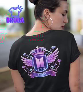 Nome do produto Camiseta Bts Preta (Cliente)