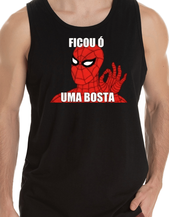 Camiseta Regata - Preta Zueira 