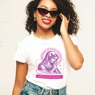 Nome do produtoBaby Look Long Ave Cheia de Graça