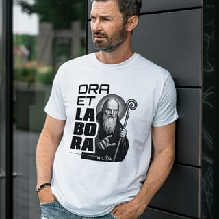 Camiseta São Bento - Ora Et Labora Conceito