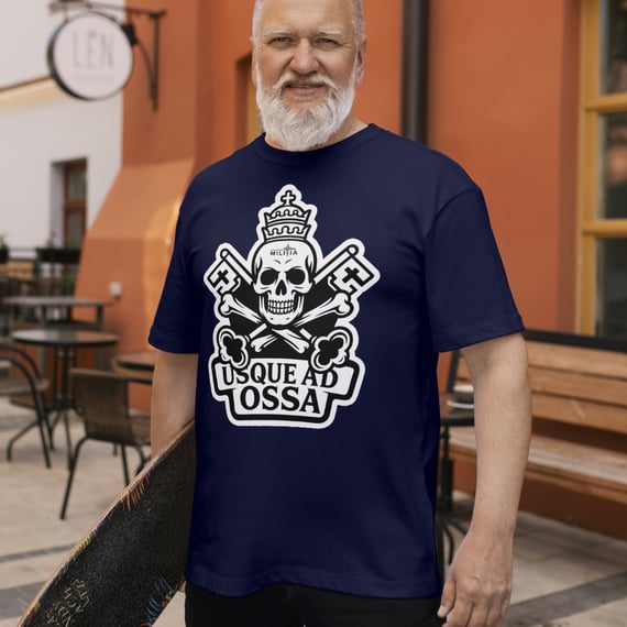 Camiseta Até Os Ossos - Brazão Vaticano