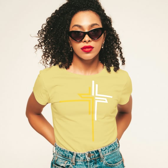 Camiseta Baby Look - Vatican Lines Pastel