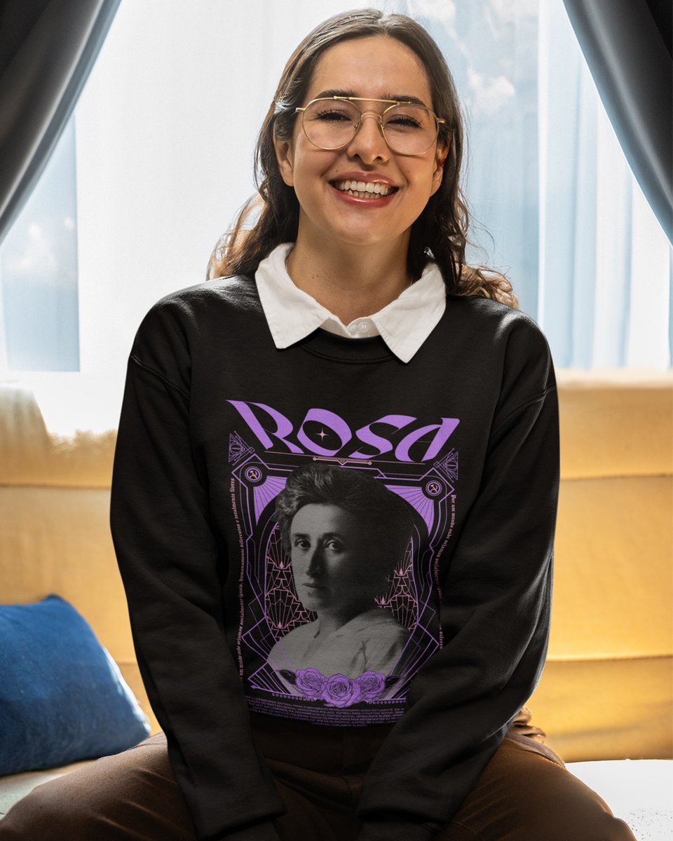 Nome do produto: Moletom - Rosa Luxemburgo