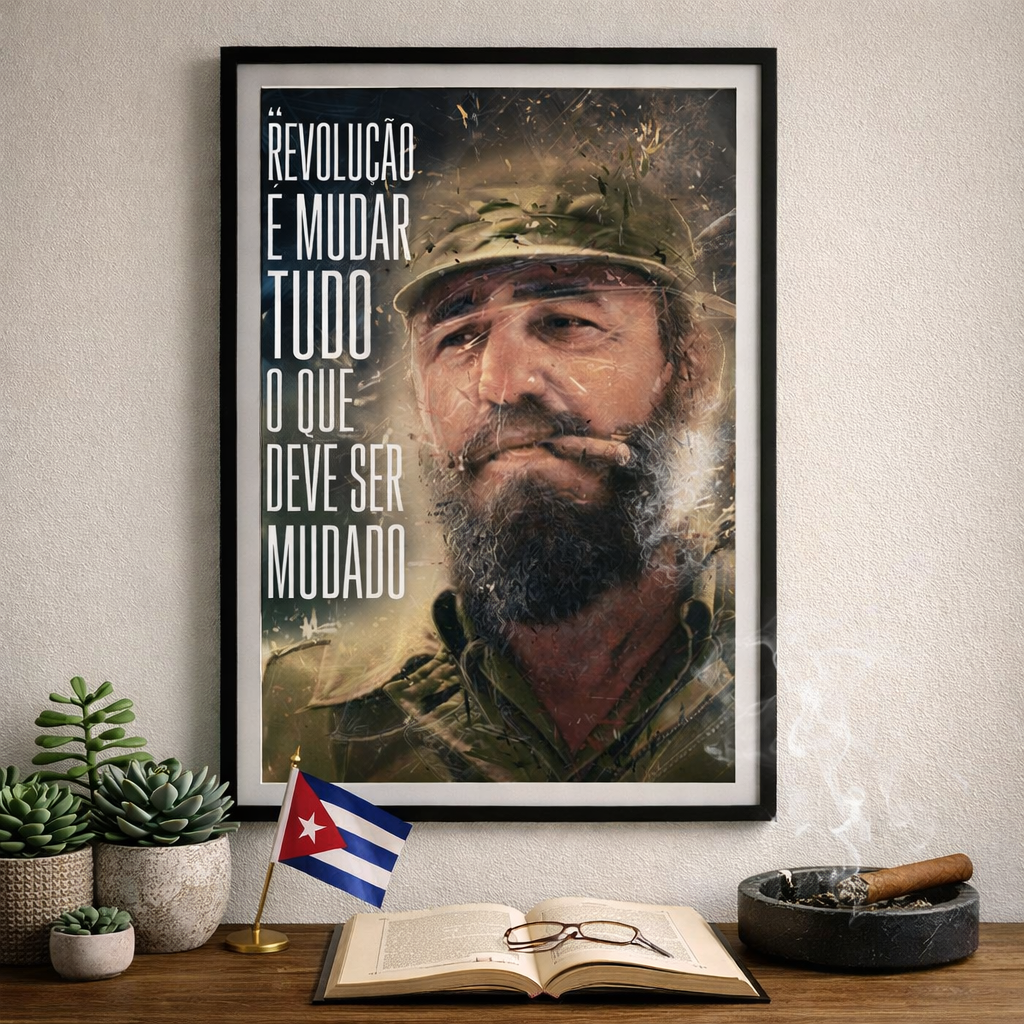 Nome do produto: Pôster - Fidel Castro
