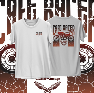 Nome do produtoCamiseta Branca Cafe Racer