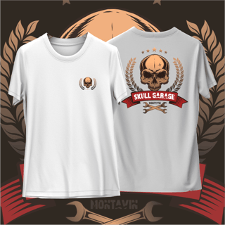 Nome do produtoCamiseta Branca Skull Garage