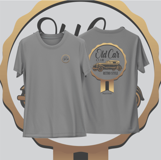 Nome do produtoCamiseta Cinza Old Car Club