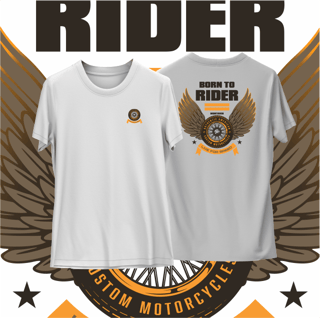 Nome do produtoCamiseta Branca Born to Rider