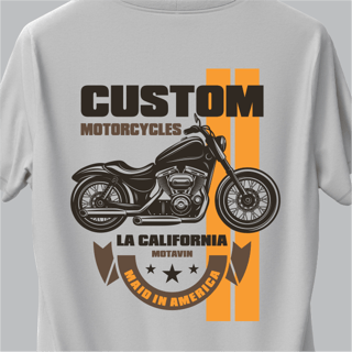 Nome do produtoCamiseta Branca Custom Motorcycles