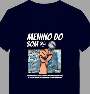 Camisa Menino do Som Microfone Prata