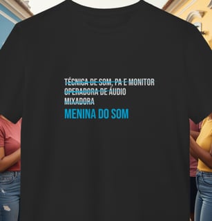 Camisa Menina do Som Riscada
