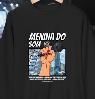 Moletom Menina do Som de unha vermelha