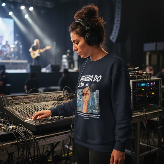 Moletom Menina do Som de unha vermelha