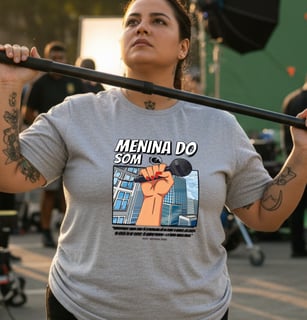 Nome do produto Camisa Menina do Som Unha Vermelha Plus Size