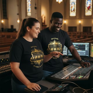 Nome do produto Camisa Servindo Através do Áudio Plus Size