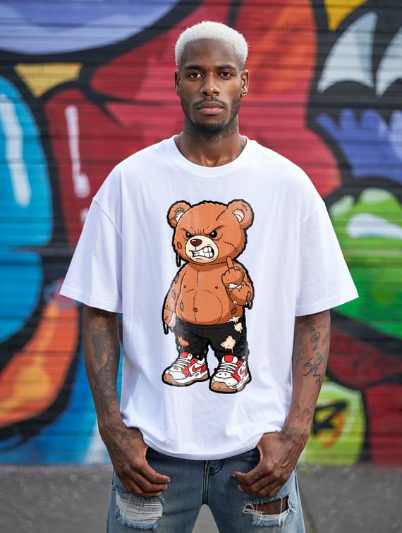 Camiseta Oversized Respeita o Urso