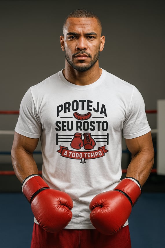 Camisa Dry UV Proteja Seu Rosto - Boxe