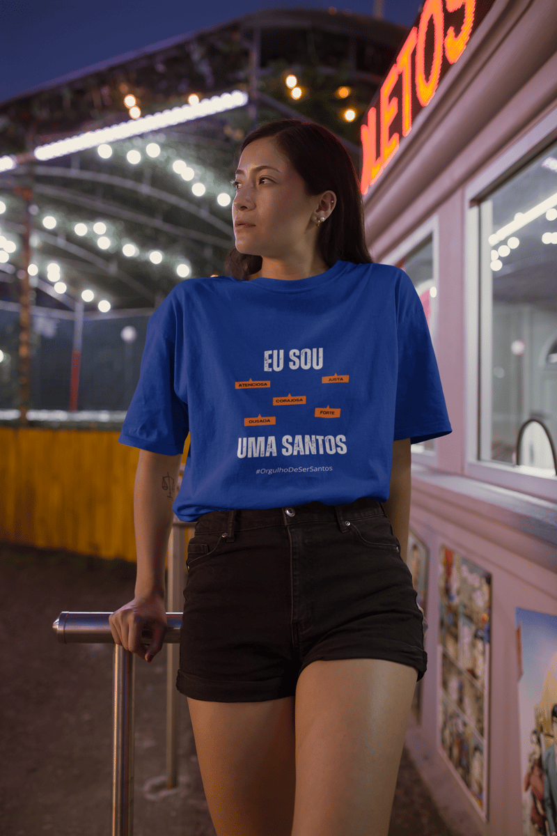 Nome do produto: Camiseta Feminina Eu Sou Uma Santos – Nome Que Representa (Quality Adulto)