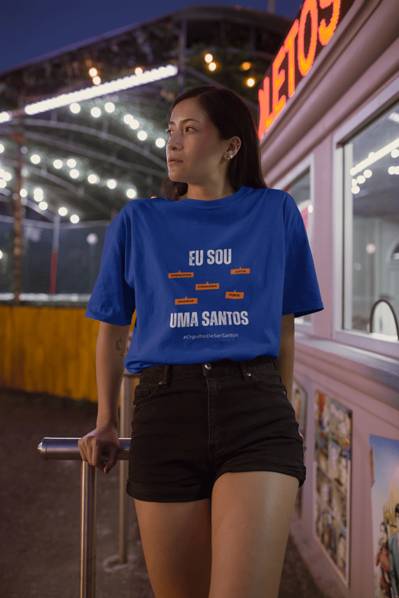 Camiseta Feminina Eu Sou Uma Santos – Nome Que Representa (Quality Adulto)