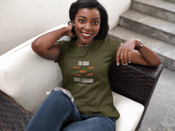 Baby Long Feminina Eu Sou Uma Santos – Nome Que Representa (Quality Adulto)