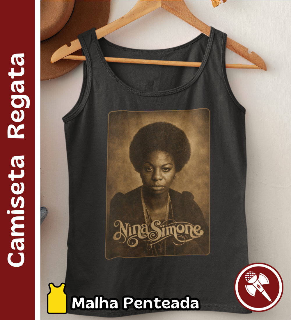 Nome do produto: Nina Simone 01 - Camiseta Regata