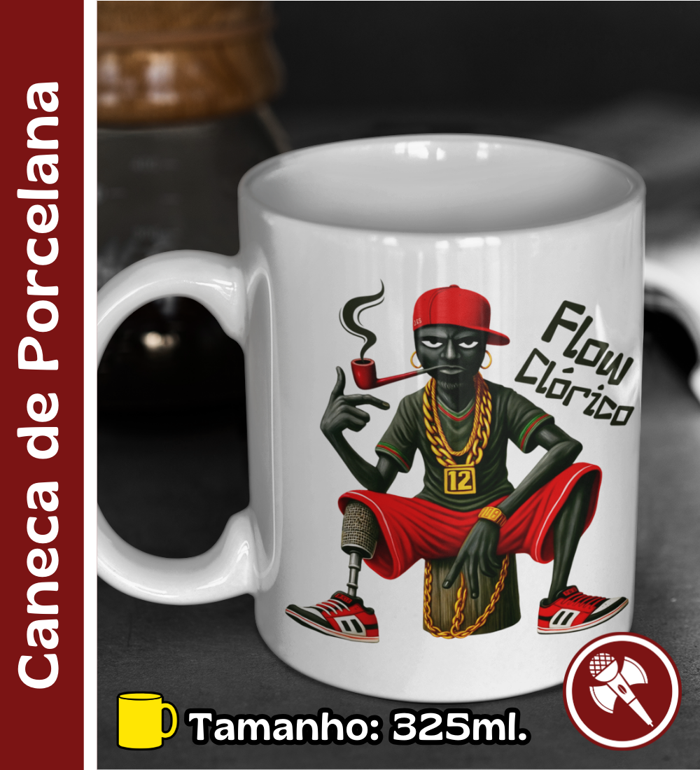Nome do produto: Mano Saci - Caneca de Porcelana