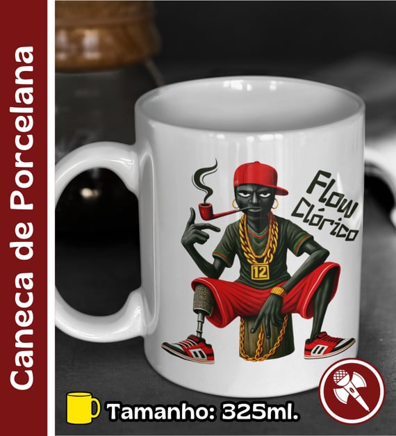 Mano Saci - Caneca de Porcelana