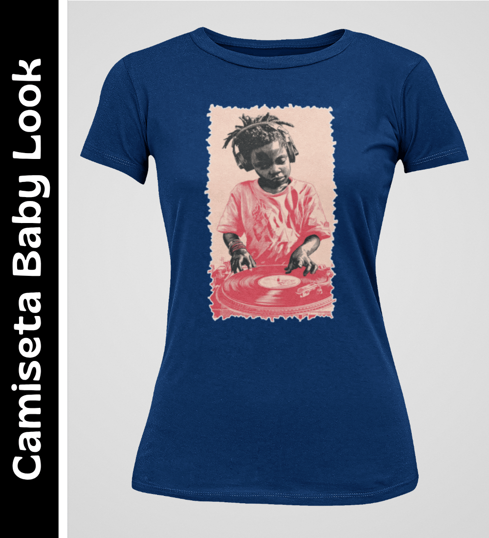 Nome do produto: Menino DJ - Camiseta Baby Look