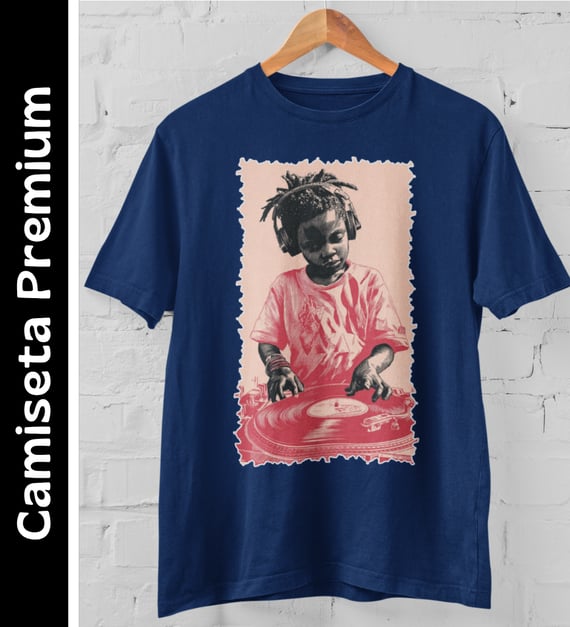 Menino DJ - Camiseta Premium