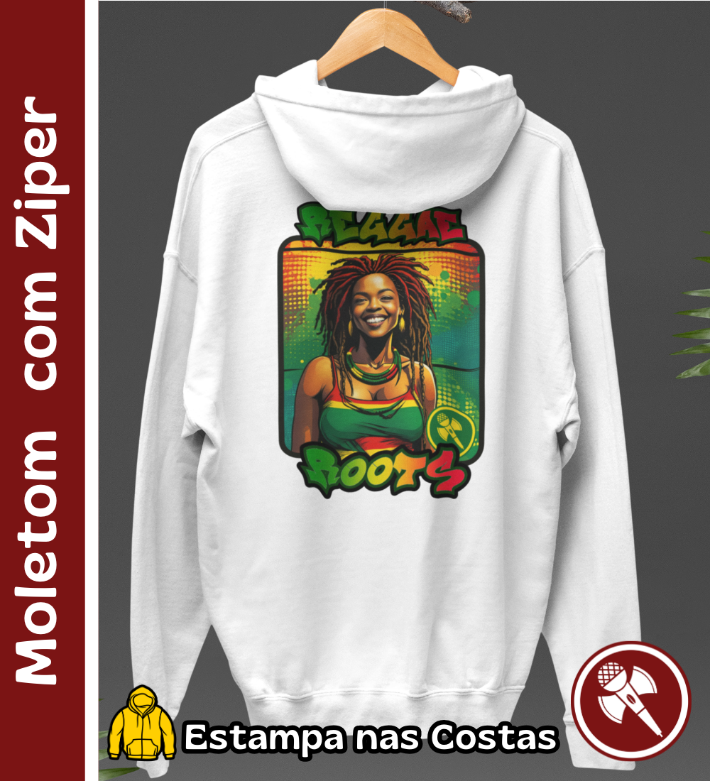 Nome do produto: Reggae Roots - Moletom com Ziper
