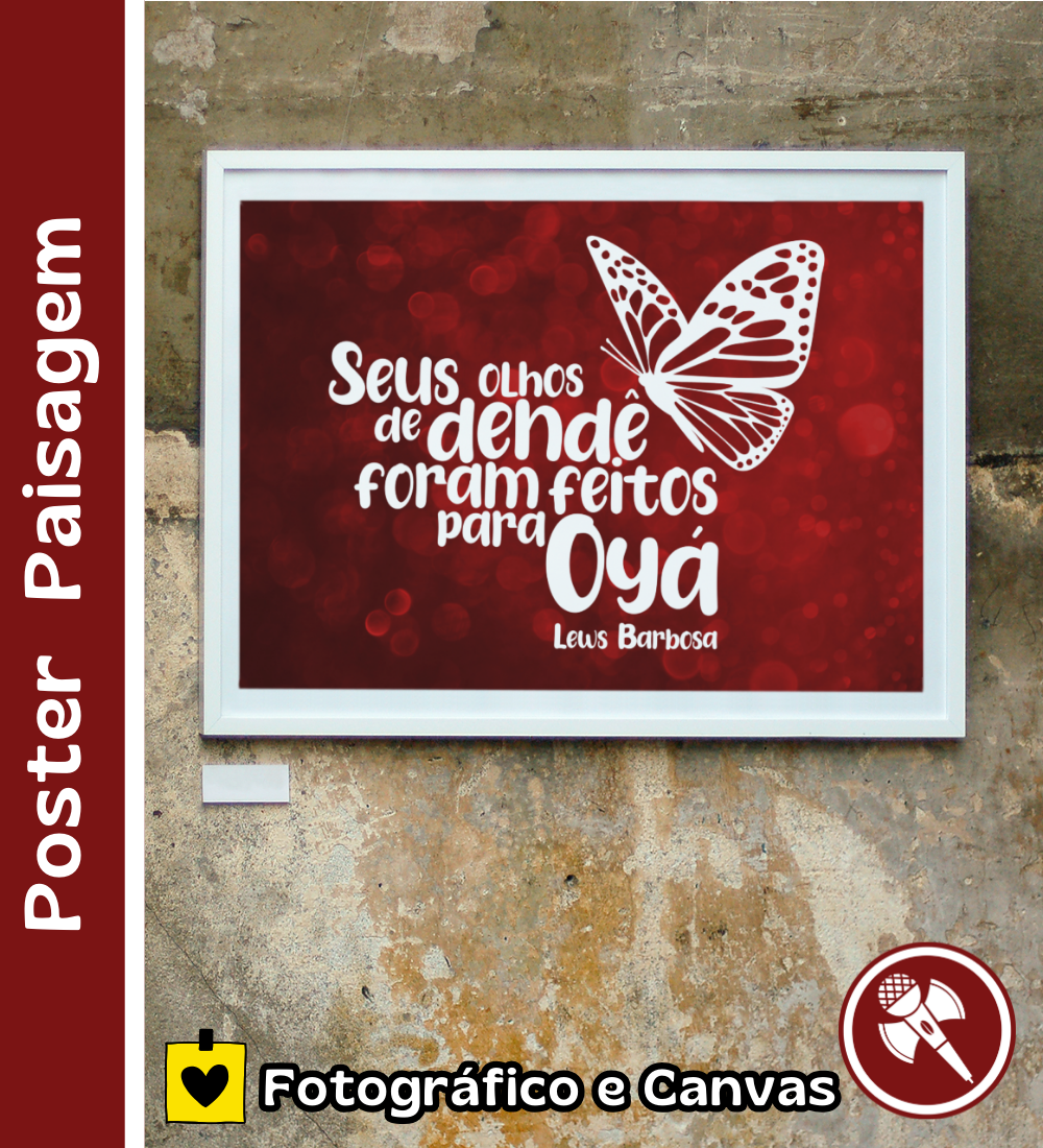 Nome do produto: Olhos de Dendê - Poster Paisagem