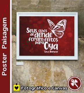 Nome do produto Olhos de Dendê - Poster Paisagem