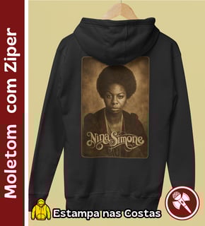 Nina Simone 01 - Moletom com Ziper