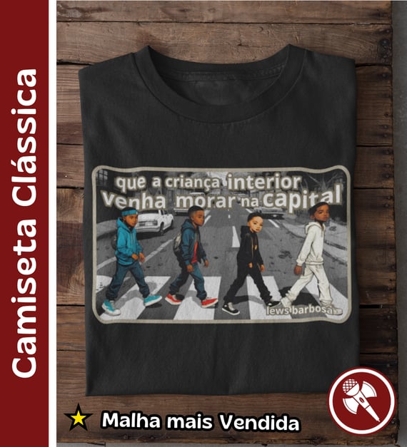 Criança Interior (Abbey Road) - Camiseta Clássica