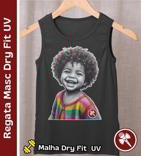 Criança Interior 01 - Regata Masculina Sport Dry UV