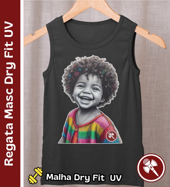 Criança Interior 01 - Regata Masculina Sport Dry UV