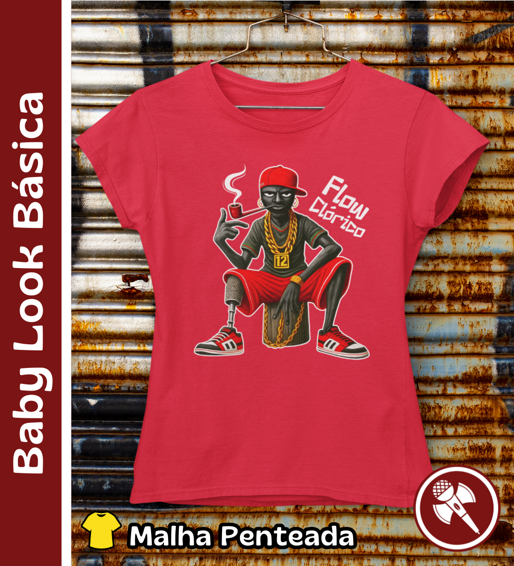 Nome do produto: Mano Saci - Baby Look Básica